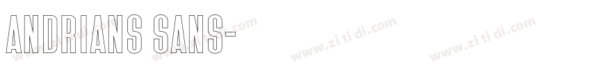 Andrians Sans字体转换